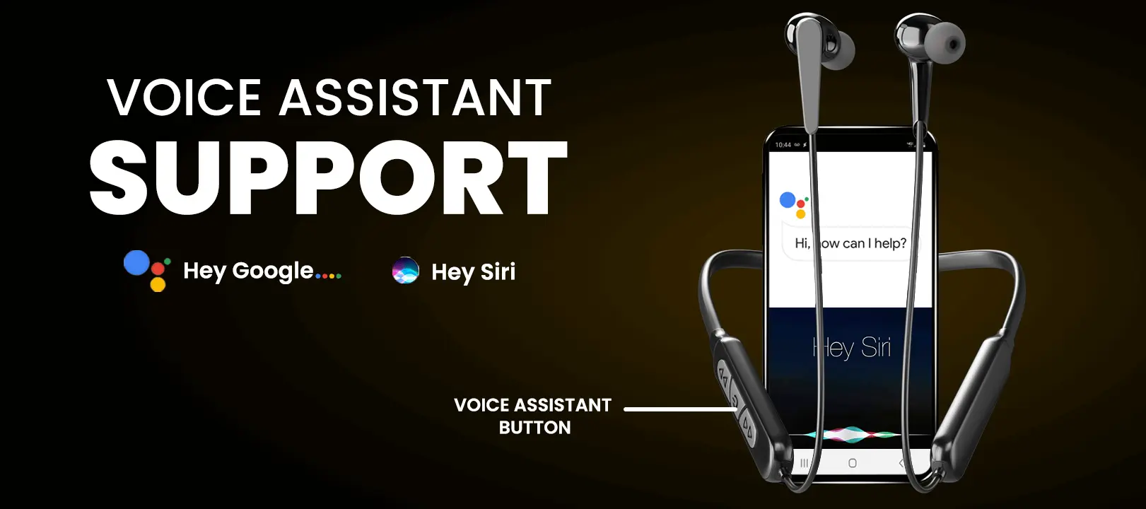 Voice Assistent Gray Website Desktop banner 1